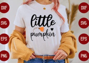 little pumpkin t shirt vector graphic