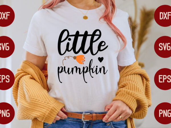 Little pumpkin t shirt vector graphic