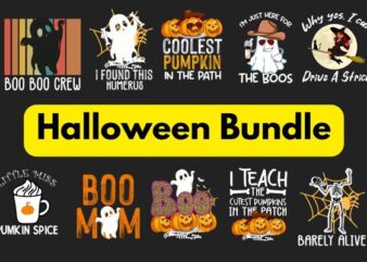 18 Halloween T Shirt Bundle Designs & Graphics,18 best selling halloween T-shirt design bundle, cheap price halloween shirt