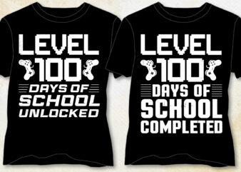 100 Days Of School T-Shirt Design-100 Days Of School Lover T-Shirt Design