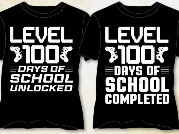100 days of school t-shirt design-100 days of school lover t-shirt design