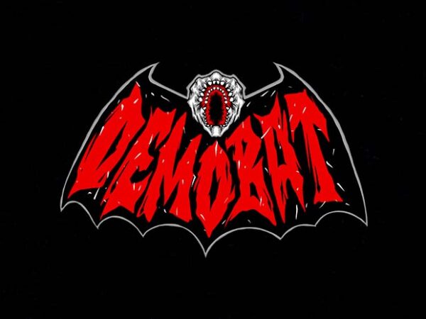 Demobatman t shirt vector illustration