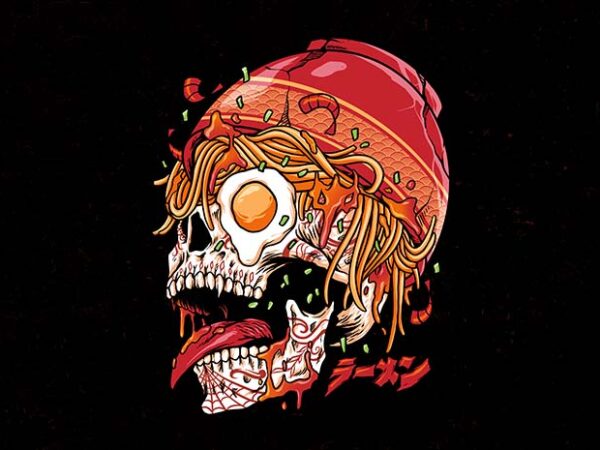 Spicy skull t shirt template vector