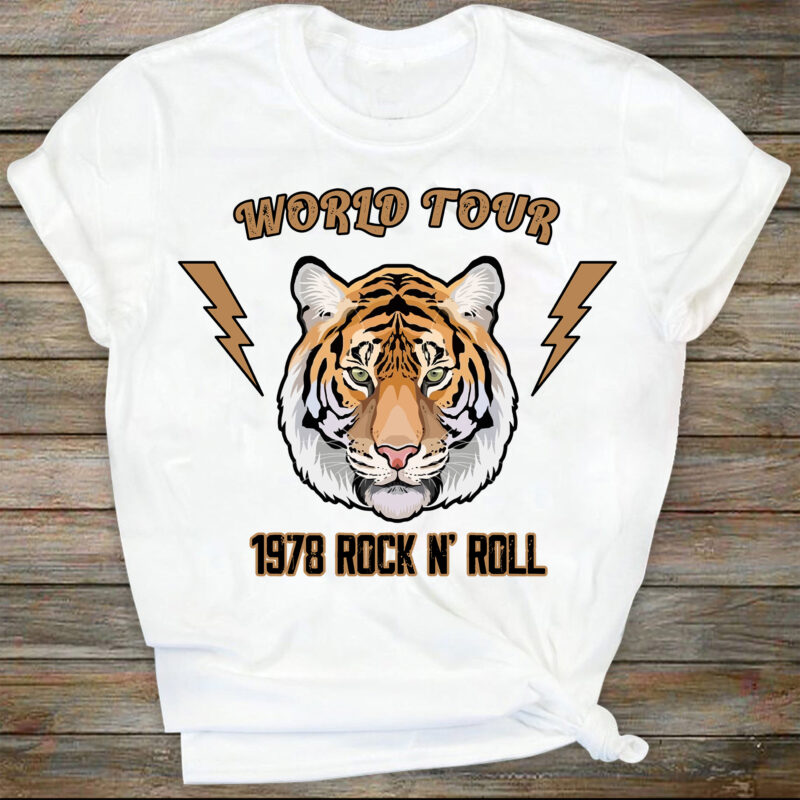 World Tour Tiger Svg | Digital Download Svg| Rock n Roll Svg | Tiger Svg| Digital Download | Sublimation Svg