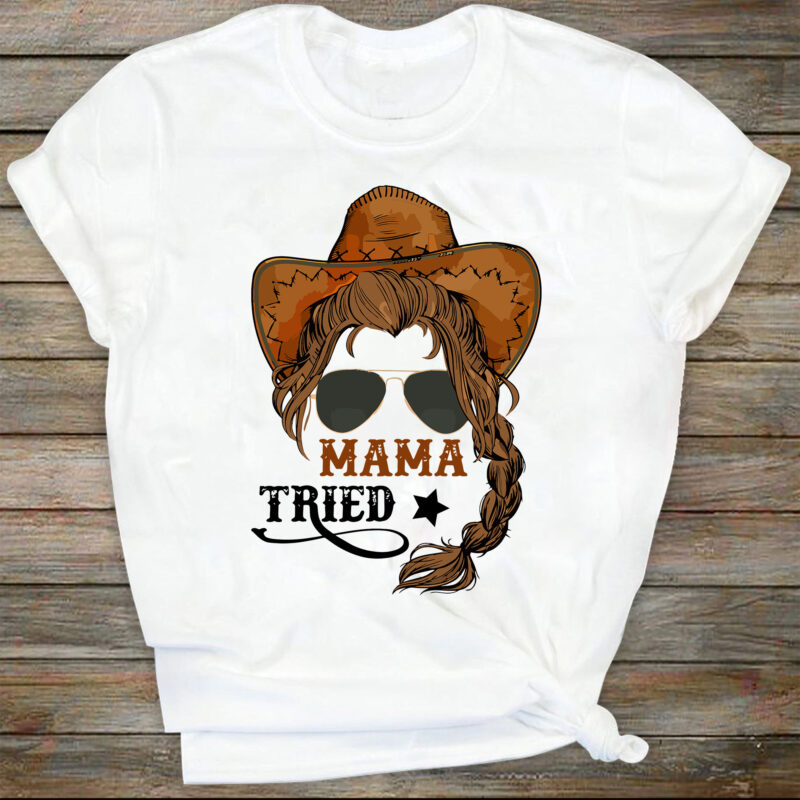 MAMA TRIED Sublimation SVG, Western Svg, Country Music svg, Svg, Country Svg, Ranch Svg, Leopard Svg, Punchy Svg, Turquoise Svg, Beef Logo