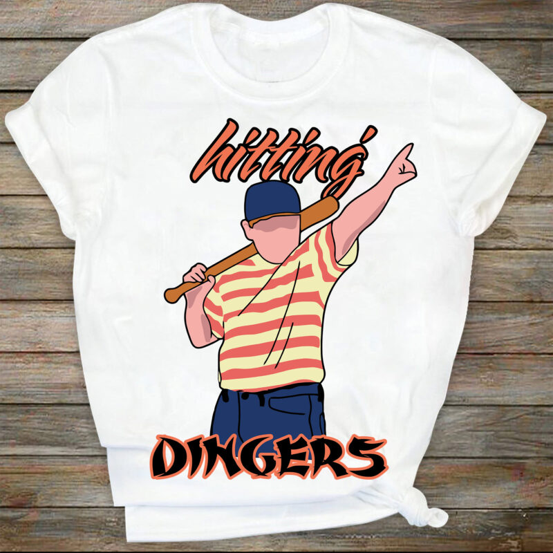 Hittin Dingers digital files, baseball SVG, baseball design | Sublimation designs, digital downloads