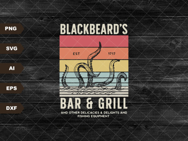 Black beard’s bar and grill svg, our flag means death est 1717 svg, lgbt svg t shirt template Black beard’s bar and grill svg, our flag means death est 1717 svg, lgbt svg t shirt template