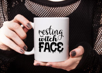 resting witch face t shirt design online