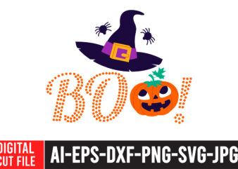 BOO! SVG Design , Bad witch sublimation design , witchy & wild svg cut file , halloween clipart, halloween svg files for cricut, halloween cut files,halloween bundle svg, halloween vector,