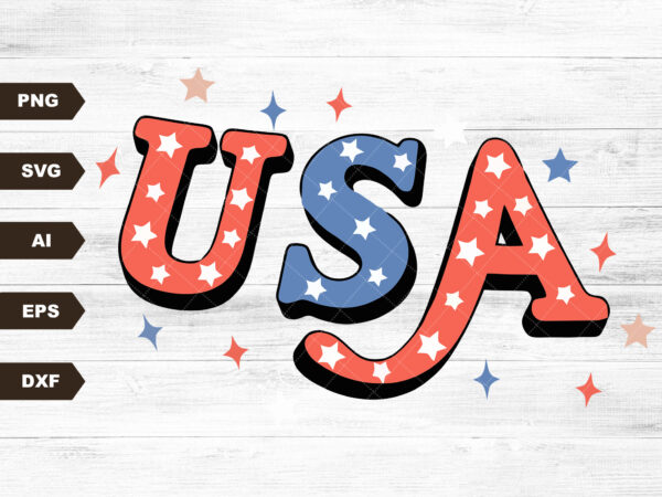 Vintage usa 4th of july svg digital file, 4th of july, usa svg, patriotic flag design, independence day file, fourth of july svg