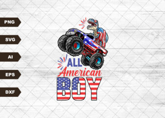 Western All American Boy svg Sublimation Design, Monster Truck American Flag svg, Happy 4th Of July svg, Camo American Boy Png Download