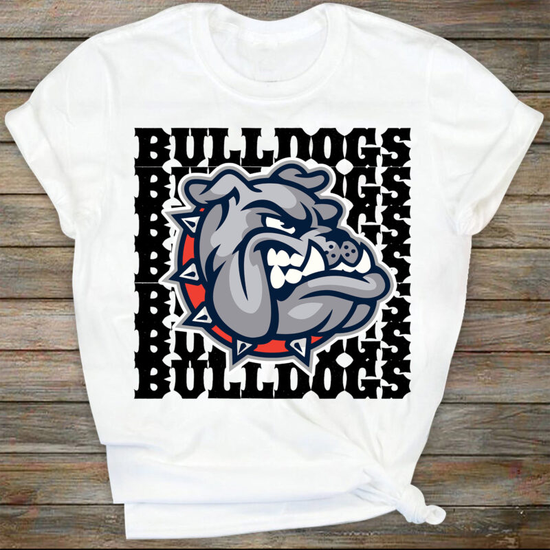 Bulldogs SVG, Football SVG, Bulldogs Mascot Football T-shirt Design, Football Mom Shirt, Cricut Cut Files,Silhouette Cut Files,Cutting Files