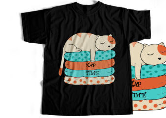 Lazzy Cat T-Shirt Design