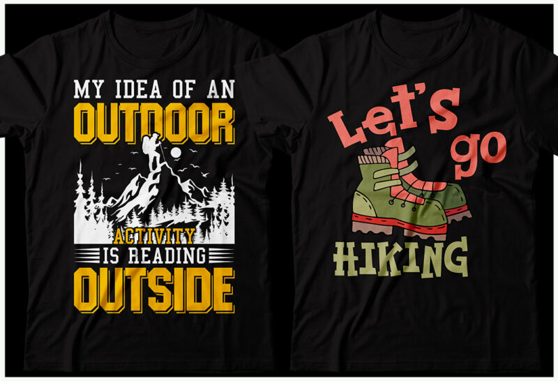 Hiking T-shirt Design Bundle, Hiking tshirt Bundle, Hiking tshirt, Hiking design SVG, Hike tshirt Bundle, Mountain Climb, Hiking Sublumation, Traveling Tshirt, Hiking T Shirts Funny