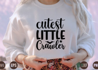 cutest little crawler t shirt vector file
