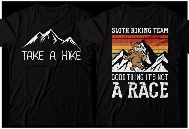 Hiking T-shirt Design Bundle, Hiking tshirt Bundle, Hiking tshirt, Hiking design SVG, Hike tshirt Bundle, Mountain Climb, Hiking Sublumation, Traveling Tshirt, Hiking T Shirts Funny