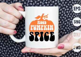 mood pumpkin spice t shirt designs for sale