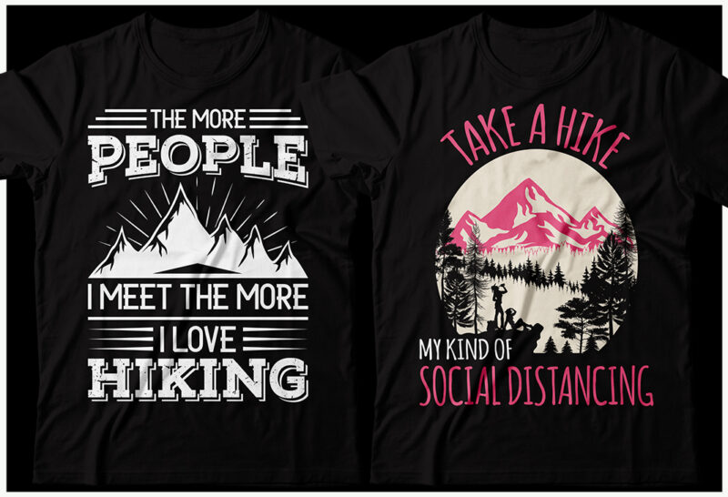 Hiking T-shirt Design Bundle, Hiking tshirt Bundle, Hiking tshirt, Hiking design SVG, Hike tshirt Bundle, Mountain Climb, Hiking Sublumation, Traveling Tshirt, Hiking T Shirts Funny