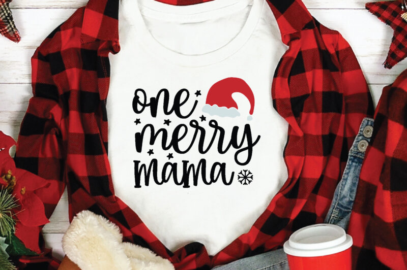 One Merry Mama, t shirt design template,Christmas t shirt template bundle,Christmas t shirt vectorgraphic,Christmas t shirt design template,Christmas t shirt vector graphic, Christmas t shirt design for sale, Christmas t