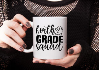 forth grade squad t shirt graphic design