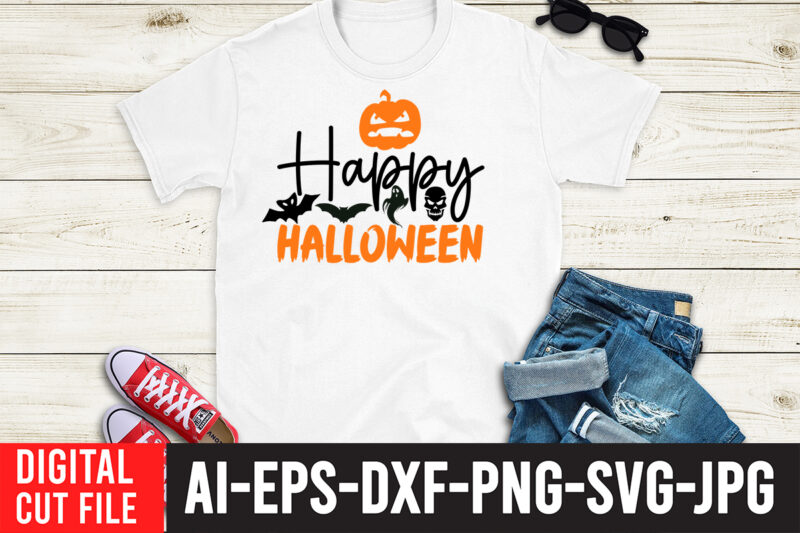 Happy Halloween SVG Cut File , HALLOWEEN Clipart, Halloween Svg Files for Cricut, Halloween Cut Files,Halloween bundle svg, Halloween Vector, Witch svg, Ghost svg, Halloween shirt svg, Pumpkin svg, Sarcastic