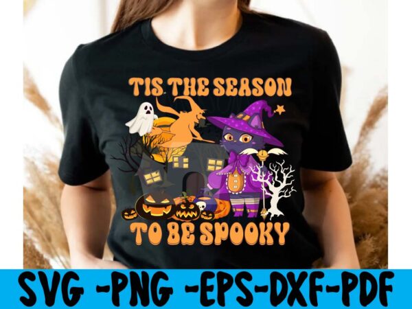 Tis the season to be spooky t-shirt design,hallowen t-shirt design,fall svg bundle , fall t-shirt design bundle , fall svg bundle quotes , funny fall svg bundle 20 design ,