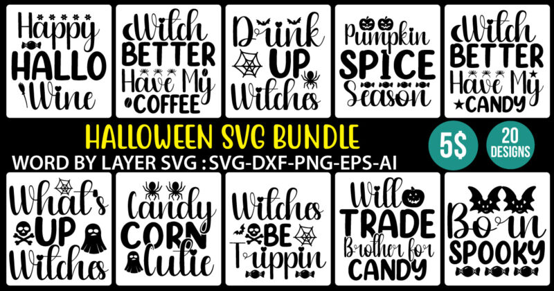 Halloween Svg Bundle, Halloween Vector, Sarcastic Svg, Dxf Eps Png, Silhouette, Cricut, Cameo, Digital, Funny ,HALLOWEEN SVG Bundle, HALLOWEEN Clipart, Halloween Svg Files for Cricut, Halloween Cut Files ,Halloween Svg