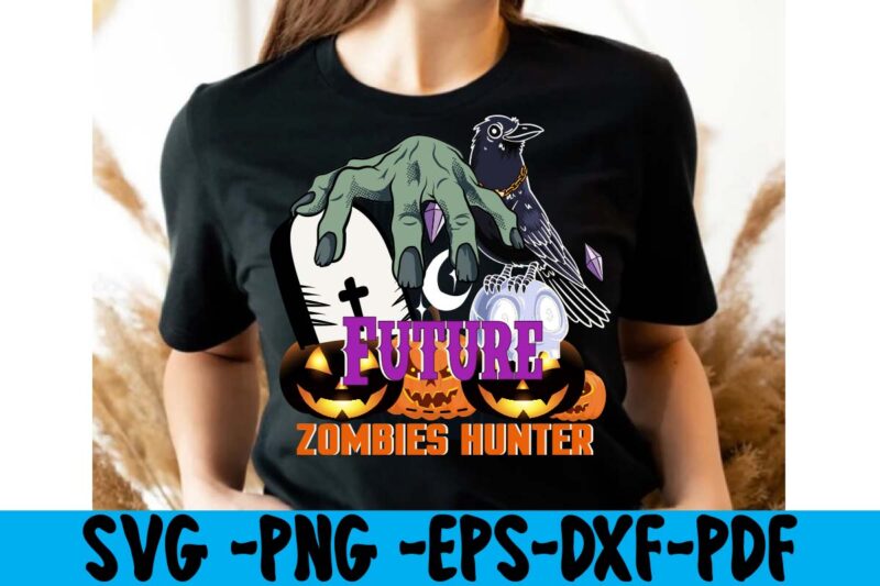 Future Zombies Hunter T-shirt Design,tshirt bundle, tshirt bundles, tshirt by design, tshirt design bundle, tshirt design buy, tshirt design download, tshirt design for sale, tshirt design pack, tshirt design vectors,
