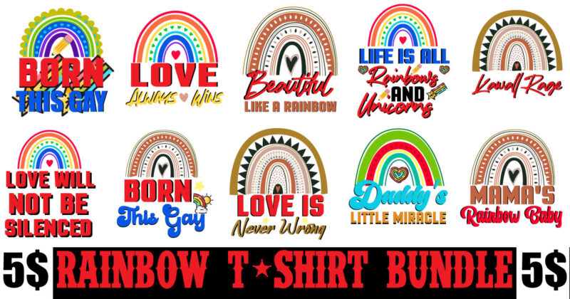 Rainbow T-shirt Bundle,teacher rainbow png SVG, teacher png svg,SVGs,quotes-and-sayings,food-drink,print-cut,mini-bundles,on-sale rainbow png svg, teacher life png svg, teacher svg, teach love inspire rainbow svg png, teacher,Boho Rainbow Svg, Boho Rainbow Svg