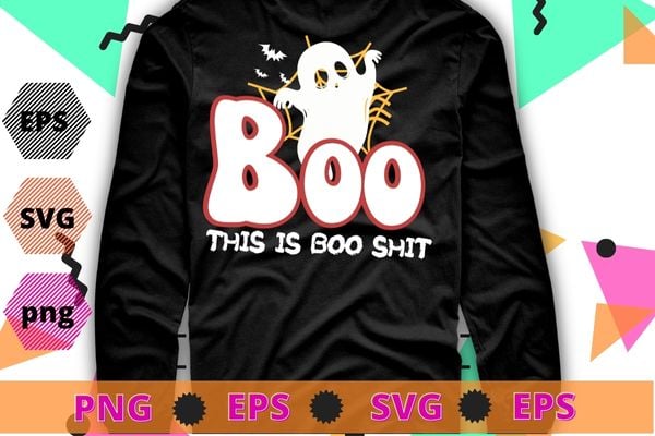 This Is Boo Sheet Ghost Retro Halloween Costume Men Women T-Shirt design svg, This Is Boo Sheet png, Ghost Retro, Halloween Costume