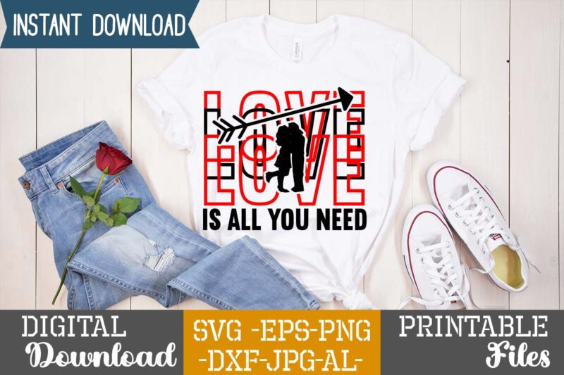 Love Is All You Need SVG Design,Lobster SVG You Are My Lobster Love, Valentine's Day Friends Shirt PNG Silhouette Cut Files Cricut Design Clipart Printable Instant Download,Love SVG, Love Clipart,