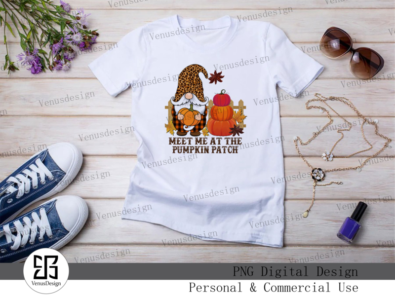 Meet Me At The Pumpkin Patch Sublimation Tshirt Design