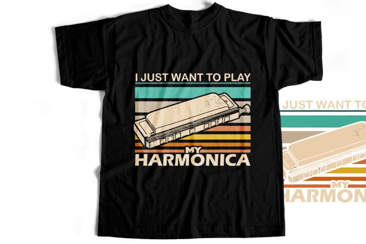 20 Best Harmonica T-Shirt Design Bundle For Commercial Use