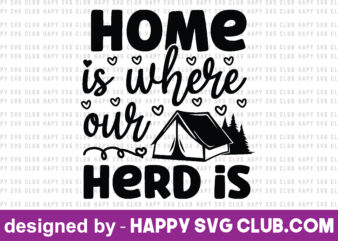 home is where our herd is graphic t shirt