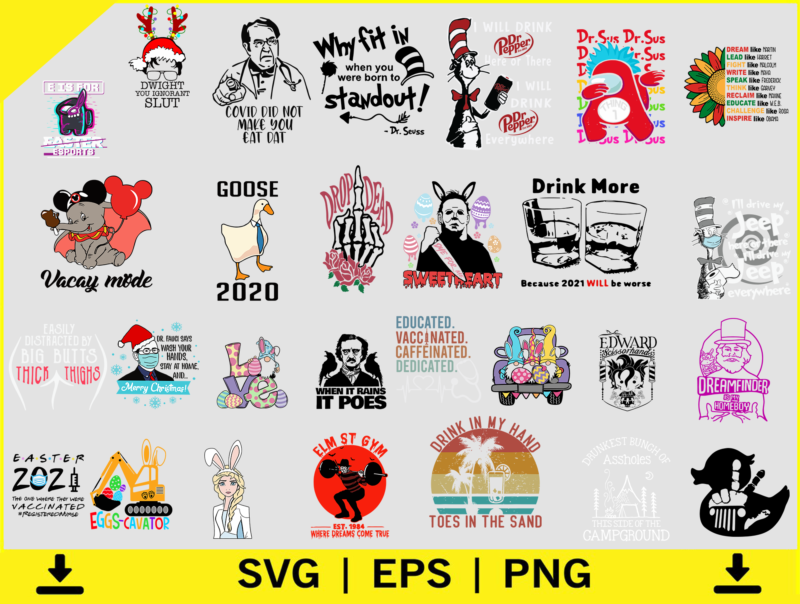 2500 Files SVG Mega Bundle, Halloween SVG Bundle, Christmas Bundle SVG, Designs Bundle For Commercial Use