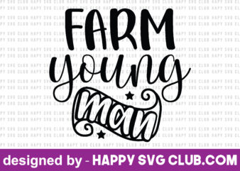 farm young man t shirt graphic design