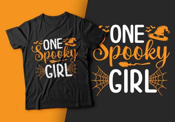 One spooky girl – halloween t shirt design,boo t shirt,halloween t shirts design,halloween svg design,good witch t-shirt design,boo t-shirt design,halloween t shirt company design,mens halloween t shirt design,vintage halloween t