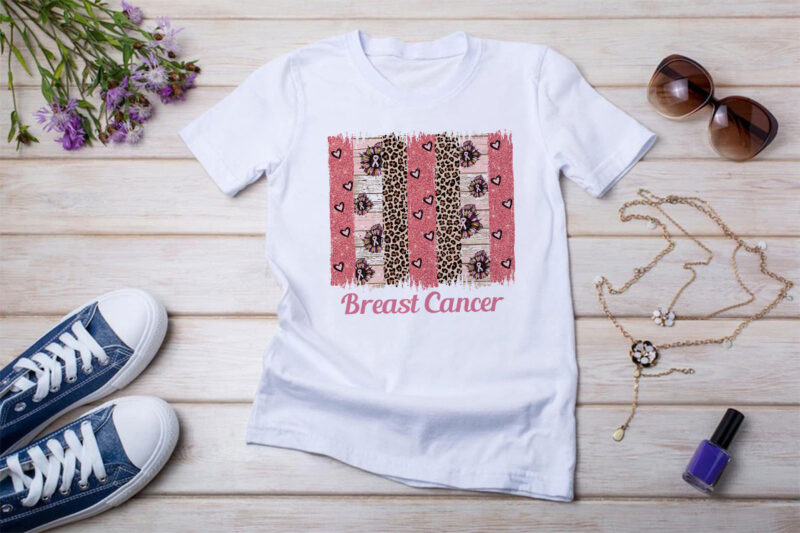 Breast Cancer Warrior Sublimation Bundle Tshirt Design