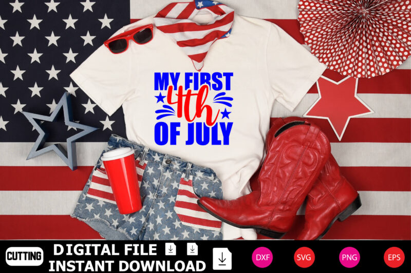 4th July SVG Bundle, 4th Of July Bundle Svg, Clipart Svg File for Cutting Digital Files, Patriotic Svg, July 4th Svg,