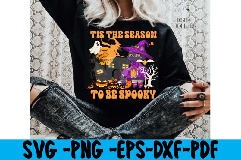Tis The Season To Be Spooky T-shirt Design,HALLOWEN T-SHIRT Design,Fall svg bundle , fall t-shirt design bundle , fall svg bundle quotes , funny fall svg bundle 20 design ,