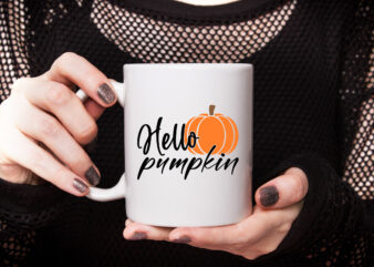 hello pumpkin graphic t shirt