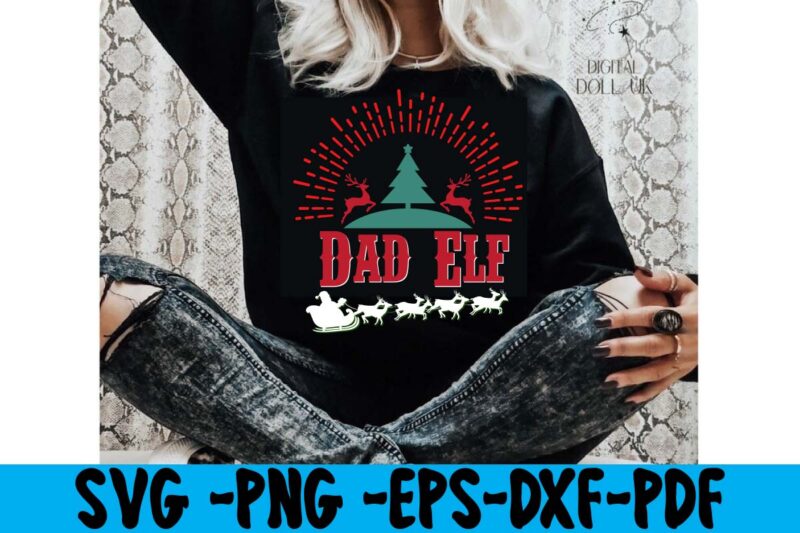 Dad Elf T-shirt Design,christmas t shirt design 2021, christmas party t shirt design, christmas tree shirt design, design your own christmas t shirt, christmas lights design tshirt, disney christmas design