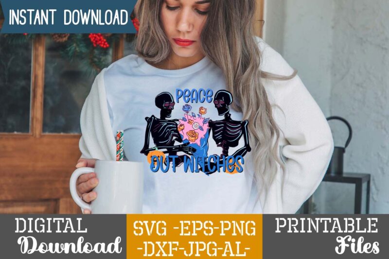 Peace Out Witches SVG Design,good witch t-shirt design , boo! t-shirt design ,boo! svg cut file , halloween t shirt bundle, halloween t shirts bundle, halloween t shirt company bundle,