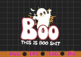 This Is Boo Sheet Ghost Retro Halloween Costume Men Women T-Shirt design svg, This Is Boo Sheet png, Ghost Retro, Halloween Costume