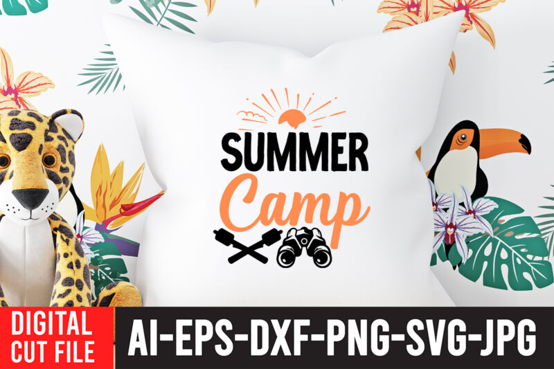 Summer Camp T-Shirt Design ,Summer Camp SVG Cut File , Camping Svg Bundle, Camp Life Svg, Campfire Svg, Png, Silhouette, Cricut, Cameo, Digital, Vacation Svg, Camping Shirt Design mountain svg,Camping