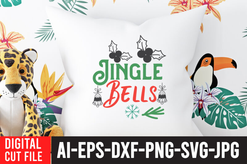 Jingle Bells T-shirt design.Christmas SVG Bundle, Winter svg, Santa SVG, Holiday, Merry Christmas, Christmas Bundle, Funny Christmas Shirt, Cut File Cricut, Christmas SVG Bundle, Winter svg, Santa SVG, Holiday, Merry
