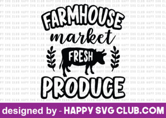 farmhouse market fresh produce t shirt graphic design