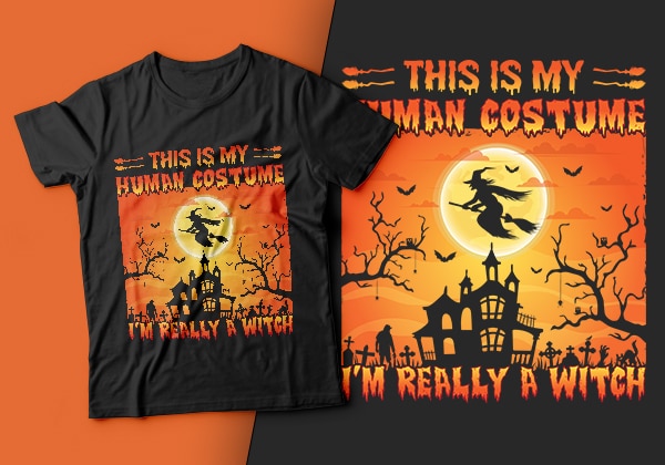 This is my human costume i’m really a witch – witch t shirt design, witch halloween,halloween t shirt design,halloween t shirts design,halloween svg design,good witch t-shirt design,boo t-shirt design,halloween t
