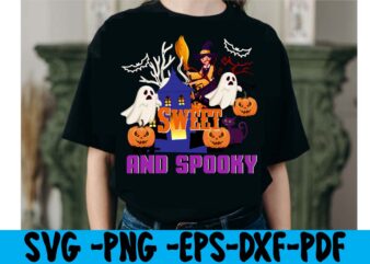 Sweet And Spooky T-shirt Design,tshirt bundle, tshirt bundles, tshirt by design, tshirt design bundle, tshirt design buy, tshirt design download, tshirt design for sale, tshirt design pack, tshirt design vectors,