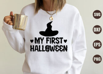 my first halloween t shirt designs for sale
